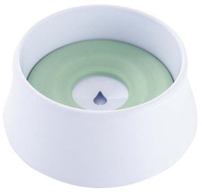 Pet Life 'Pud-Guard' Anti-Spill Floating Water and Food Bowl (Color: green)